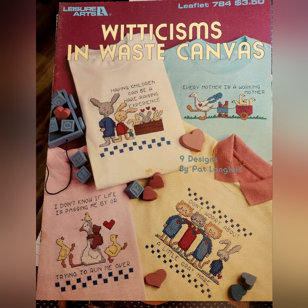 "Witticisms in Waste Canvas"  Craft Book
